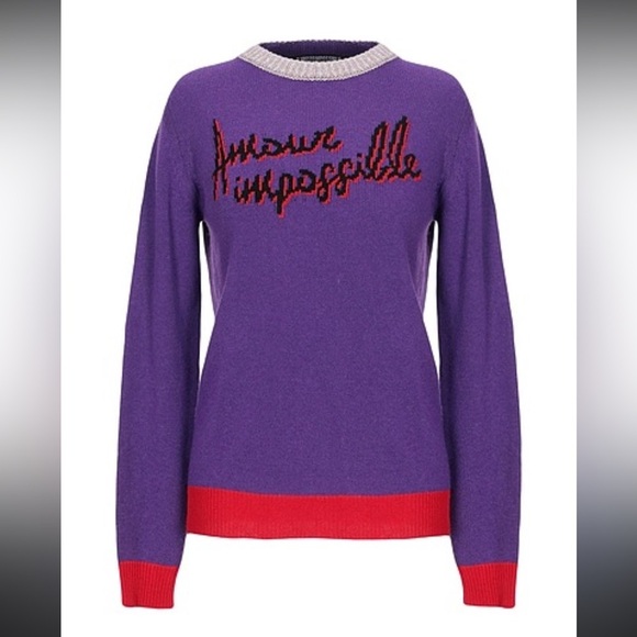 PINKO Amour Impossible cashmere wool blend size S - Picture 2 of 6